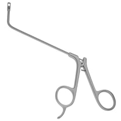 V. Mueller Thru-Cut Forceps V. Mueller® 4-3/4 Inch Length Surgical Grade Stainless Steel NonSterile Finger Ring Handle Angled Up 70° 3 mm Wide Cup - M-1149491-4032 - Each