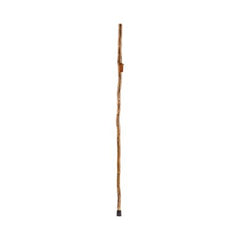 Mabis Healthcare Hiking Staff Brazos™ Wood 55 Inch Height Free Form Brown Ironwood Print