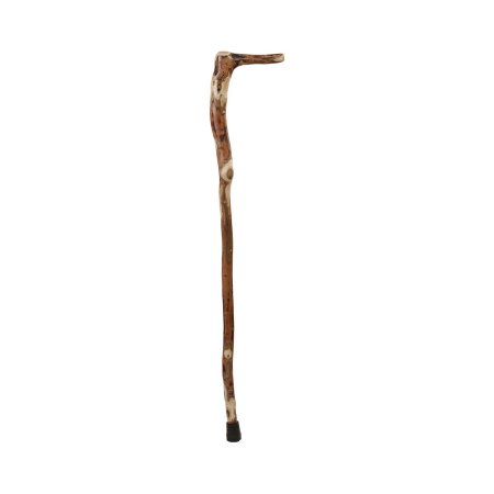 Mabis Healthcare Hiking Staff Brazos™ Wood 37 Inch Height Natural Hardwood Print