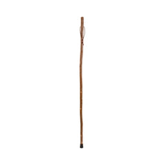 Mabis Healthcare Hiking Staff Brazos™ Wood 55 Inch Height Free Form Brown Sassafras Print