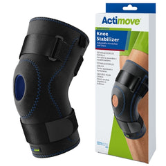 BSN Medical Knee Stabilizer Actimove® Sports Edition Medium Pull-On / D-Ring / Hook and Loop Strap Closure 16 to 18 Inch Thigh Circumference Left or Right Knee