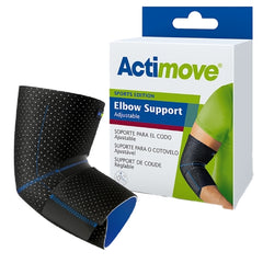 BSN Medical Elbow Support Actimove® Sports Edition One Size Fits Most Pull-On / Hook and Loop Strap Closure Sleeve Left or Right Elbow 7-1/2 to 14-1/2 Inch Circumference Black
