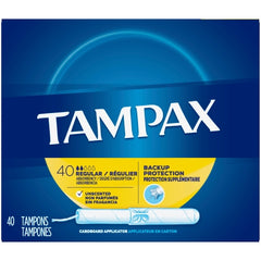 The Palm Tree Group Tampon Tampax® Regular Absorbency Cardboard Applicator Individually Wrapped