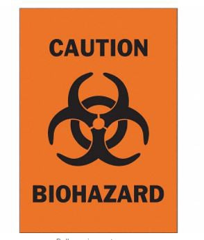 Grainger Wall Sign Caution Brady™ Caution Biohazard with Symbol - M-1151079-3721 - Each