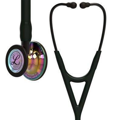 3M Cardiology Stethoscope 3M™ Littmann® Black 1-Tube 27 Inch Tube Double-Sided Chestpiece