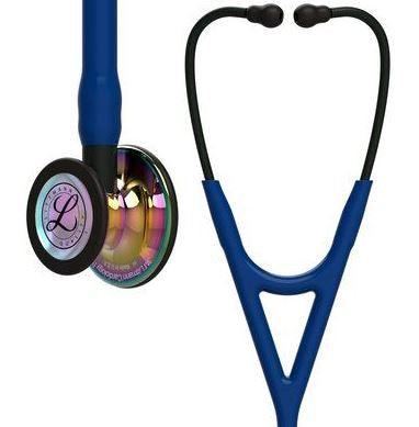 3M Cardiology Stethoscope 3M™ Littmann® Blue 1-Tube 27 Inch Tube Double-Sided Chestpiece