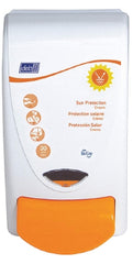 RJ Schinner Co Sunscreen Dispenser SCJ Professional Protect White Plastic Manual Push 1 Liter Wall Mount - M-1151693-1472 - Case of 15