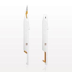 Tidi Products Safety Scalpel PenBlade® No. 11P Stainless Steel / Plastic NonSlip Grip Handle Sterile Disposable - M-1152002-3162 - Case of 100