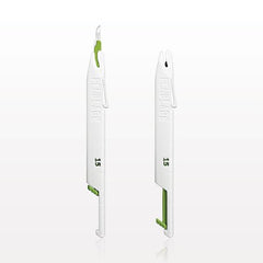 Tidi Products Safety Scalpel PenBlade® No. 15 Stainless Steel / Plastic NonSlip Grip Handle Sterile Disposable - M-1152003-4711 - Case of 100
