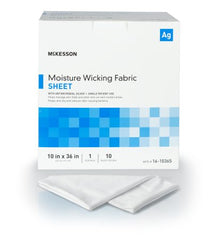 Silver Moisture Wicking Fabric McKesson 10 X 36 Inch Rectangle Sterile