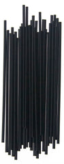 RJ Schinner Co STIRRER/STRAW, COCKTAIL UNWRAPPED BLK 5.25"(1000/BX 10BX/CS)