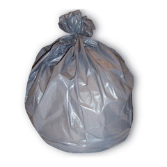 RJ Schinner Co Trash Bag Heritage 45 Gal. Gray LDPE 1.10 Mil. 40 X 46 Inch Star Seal Bottom Flat Pack - M-1152383-2703 - Case of 125
