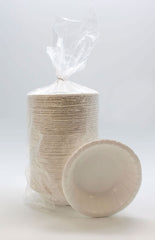 RJ Schinner Co Bowl Aspen White Single Use Clay Coated Paper