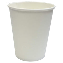 RJ Schinner Co Drinking Cup Empress Hot Cups 8 oz. White Paper Disposable