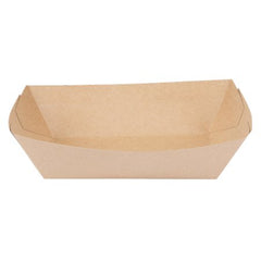 RJ Schinner Co TRAY, FOOD PAPER NAT 5LB 9 1/2"X6 1/2"X2 1/2" (500/CS)