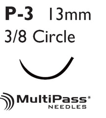 J & J Healthcare Systems Suture with Needle Coated Vicryl™ Absorbable Coated Undyed Suture Braided Polyglactin 910 Size 4 - 0 18 Inch Suture 1-Needle 13 mm Length 3/8 Circle Reverse Cutting Needle