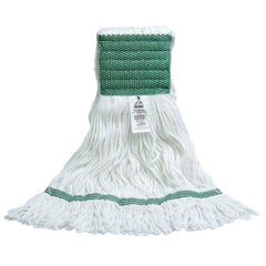 RJ Schinner Co Wet String Mop Head ABCO Looped-end Medium Green / White Rayon Reusable - M-1152424-4173 - Case of 12