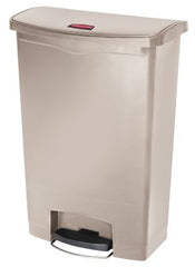 RJ Schinner Co Trash Can Rubbermaid® Streamline™ 24 gal. Rectangular Beige Resin Step On - M-1152434-4858 - Each