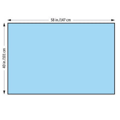 O&M Halyard Inc General Purpose Drape Half Drape 40 W X 58 L Inch Sterile