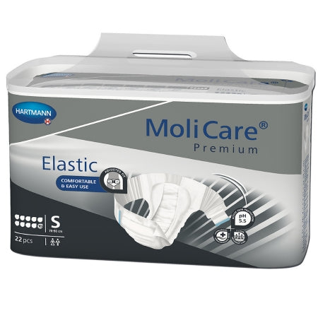 Hartmann Unisex Adult Incontinence Brief MoliCare® Premium 10D Small Disposable Heavy Absorbency - M-1153085-2191 - Case of 66