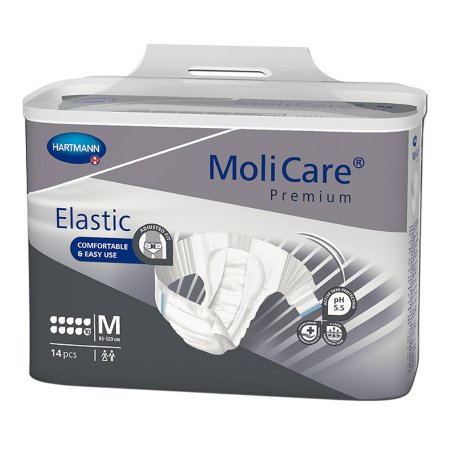 Hartmann Unisex Adult Incontinence Brief MoliCare® Premium 10D Medium Disposable Heavy Absorbency - M-1153086-3475 - Pack of 14