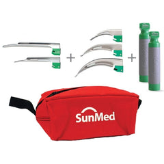 Sun Med LARYNGOSCOPE KIT, MAC 2,3,4 MILLER 2,3 2LED HNDLS DISP