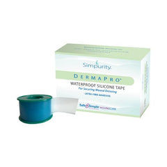 Safe N Simple Medical Tape DermaPro™ Silicone 2 Inch X 15 Foot White NonSterile