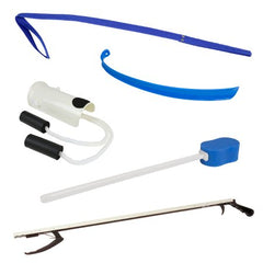 Fabrication Enterprises ADL Hip / Knee Equipment Kit FabLife™ Reacher - 32 Inch Length / Shoehorn - 18 Inch Length / Leg Lifter - 32 Inch Length