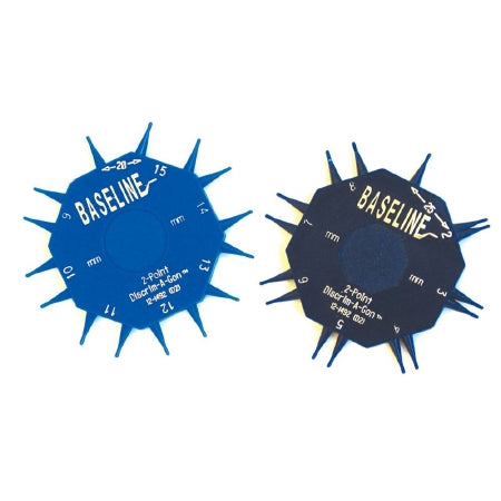 Alimed Discriminator Baseline® Discrim-A-Gon™ Plastic, Blue / Black, 1 to 25 mm Intervals - M-1154164-2927 - ST/1