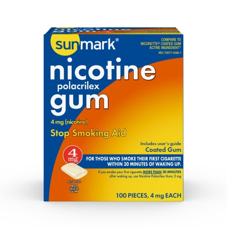 Stop Smoking Aid McKesson 4 mg Strength Gum