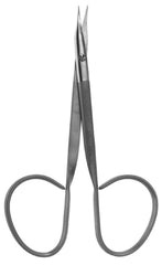 V. Mueller Suture Scissors Snowden-Pencer™ 3-3/4 Inch Length Surgical Grade Stainless Steel NonSterile Finger Ring Handle Curved Blades Sharp Tip / Sharp Tip - M-1154938-1797 - Each