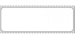 Precision Dynamics Blank Label pdc® Thermal Label White Paper - M-1155021-1762 - Case of 8