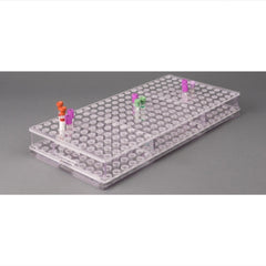 Poltex Inc Carrier Rack Blood Tube Rack 200 Place 17 mm Tube Size Clear 2-1/2 X 10 X 20-3/4 Inch