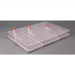 Poltex Inc Carrier Rack Blood Tube Rack 300 Place 17 mm Tube Size Clear 2-1/2 X 15 X 20-3/4 Inch