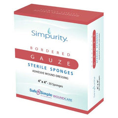 Safe N Simple Gauze Sponge Simpurity™ Cotton 12-Ply 4 X 4 Inch Square Sterile