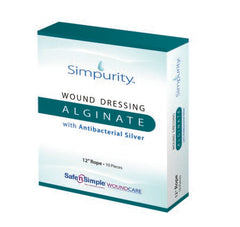 Safe N Simple Silver Alginate Dressing Simpurity™ 12 Inch Length Rope Sterile