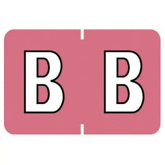 Pre-Printed Label Barkley® Chart Tab Brown Laminated B B White Alpha Series 12 X 1-1/2 Inch