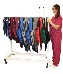 Wolf X-Ray RACK, APRON FREE STANDING HOLDS 10 VEST/SKIRT 54"X51"X26"