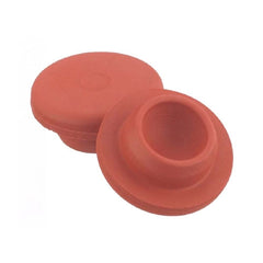 DWK Life Sciences LLC Wheaton® Bottle Stopper Rubber Straight Plug Stopper Red 13 X 20 mm For Vials with Straight Wall Glass Finish NonSterile