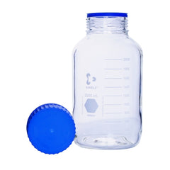 DWK Life Sciences LLC Media Storage Bottle Kimble® KIMAX® GLS 80® Wide Mouth Borosilicate Glass 2,000 mL (64 oz.)