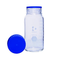 DWK Life Sciences LLC Media Storage Bottle Kimble® KIMAX® GLS 80® KimCote® Wide Mouth Borosilicate Glass 1,000 mL (32 oz.)