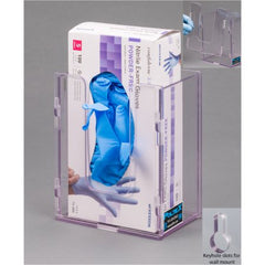 Poltex Inc Glove Box Holder Wall Mounted 1-Box Capacity Clear 5-1/2 W X 3-1/4 D X 7 H Inch PETG Plastic - M-1156984-3567 - Each