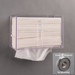 Poltex Inc Paper Towel Dispenser Clear PETG Manual Magnet Mount - M-1157018-2300 - Each