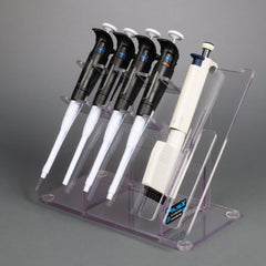 Poltex Inc Serological Bench Organizer 6-Position Pipette Rack, 165 X 210 X 287 mm, Clear For Holding Pipettes