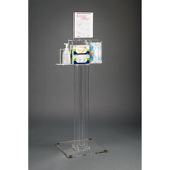 Poltex Inc Hygiene Dispensing Station Floor Stand Clear PETG Plastic