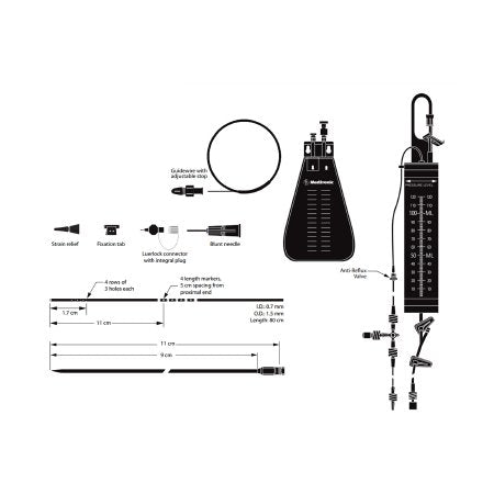 Covidien DRAINAGE KIT, LUMBAR EDM W-12 GRAD CH