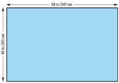 O&M Halyard Inc General Purpose Drape Half Drape 40 W X 58 L Inch NonSterile
