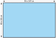 O&M Halyard Inc General Purpose Drape Half Drape 40 W X 58 L Inch NonSterile