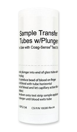 Coagusense Sample Transfer Tube Coag-Sense® For use with Coag-Sense® PT1 or PT2 Professional Meter