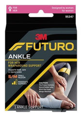 3M Ankle Support 3M™ Futuro™ for Her Slim Silhouette Small / Medium Hook and Loop Strap Closure Left or Right Foot